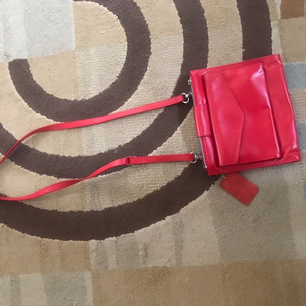 Darnier red bew leather purse